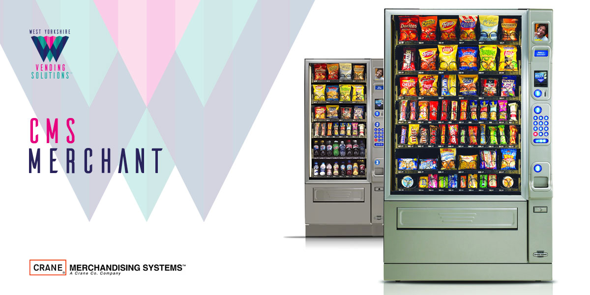 CMS Merchant confectionary and chilled drinks vending machines