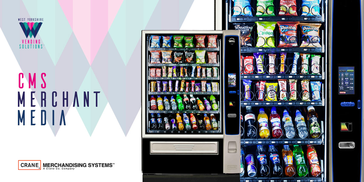 CMS Merchant Media snack and chilled drinks vending machine