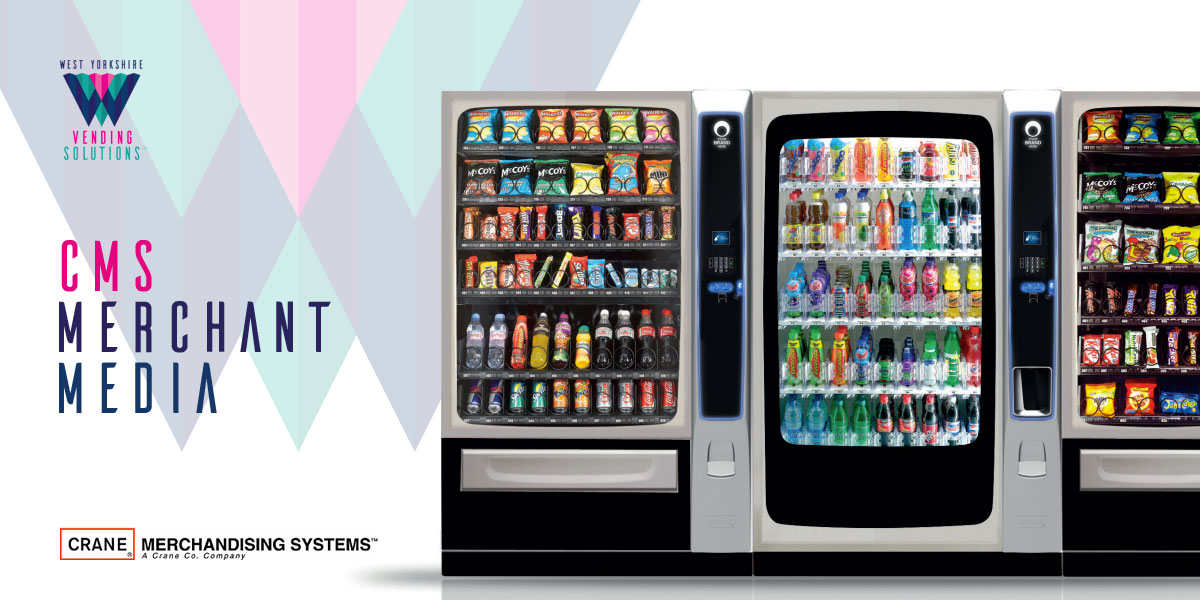 CMS Merchant Media snack and chilled drinks vending machines