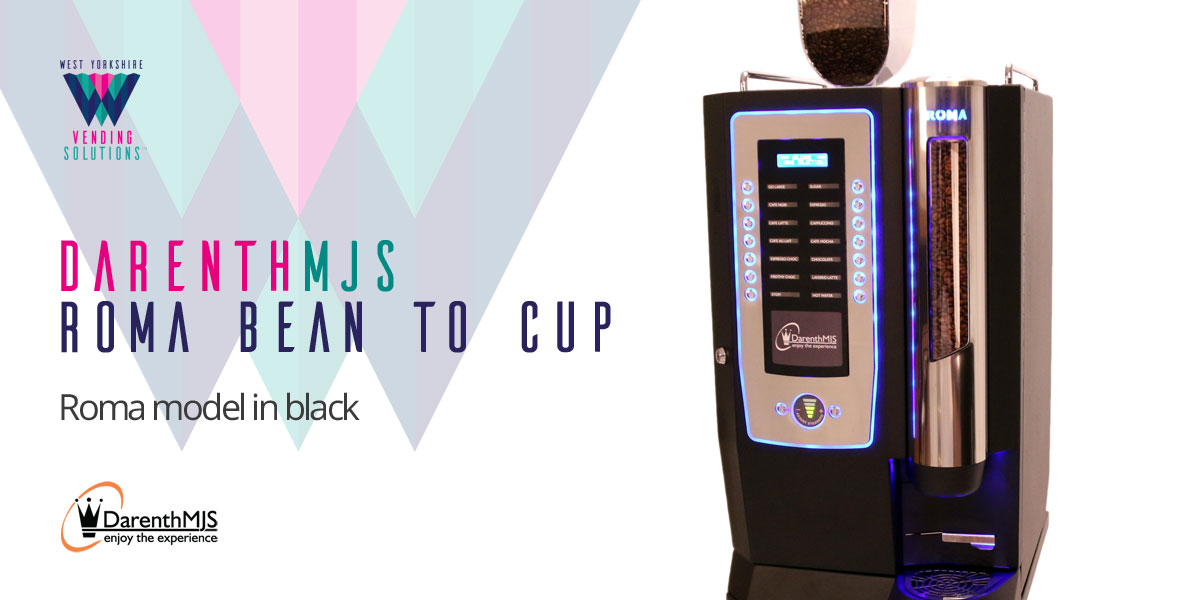 DarenthMJS Roma Bean to Cup table top vending machine in Black