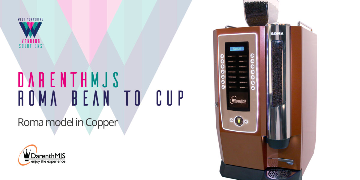 DarenthMJS Roma Bean to Cup table top vending machine in Copper